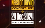 Nestor David en concert au Sofitel Hôtel Ivoire d'Abidjan le 29 décembre 