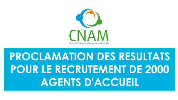 Résultats recrutement agents CMU 2024 ce mardi © Crédit photo DR