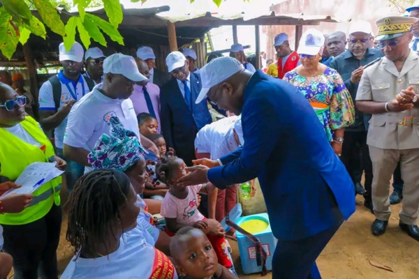 Journées nationales de vaccination contre la polio 2024 en Côte d'Ivoire © Crédit photo Sercom Gouvernement ivoirien