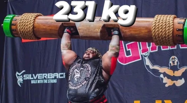 World Log Lift 2024 : Iron Biby, le Burkinabè établit un nouveau record à 231 kg © Crédit photo DR