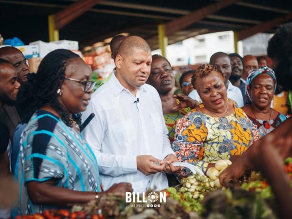 Jean-Louis Billon explore le marché ivoirien avec 3000 F CFA © Crédit photo JLB