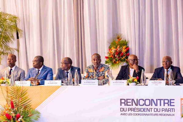 Le RHDP dévoile sa stratégie pour l'élection présidentielle de 2025 © Crédit photo Sercom Gouvernement ivoirien