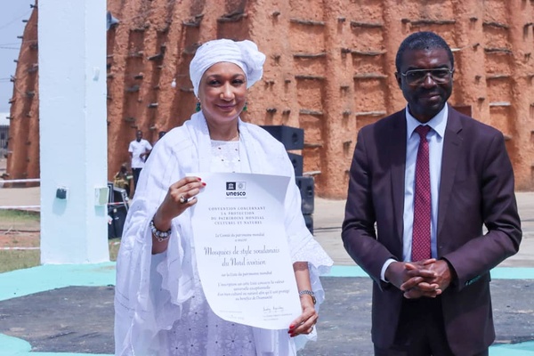 Les mosquées soudanaises de Côte d'Ivoire célèbrent leur label UNESCO © Crédit photo DR