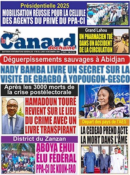 Titrologie du 16 décembre 2024 : Nady Bamba multiplie les rencontres en vue de 2025