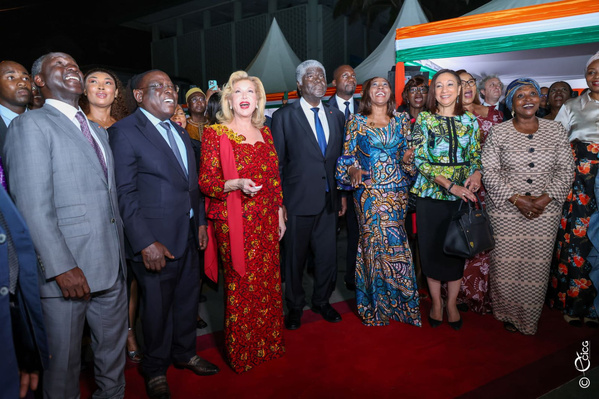 La Première Dame lance Abidjan ville lumière 2024 © Crédit photo Sercom Gouvernement ivoirien