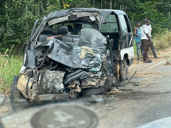 Accident de la route à Bondoukou ce lundi © Crédit photo DR