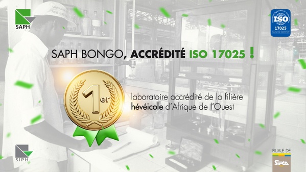 Bongo, le laboratoire de caoutchouc naturel devient le 1er site certifié d'Afrique de l'Ouest © Crédit photo DR