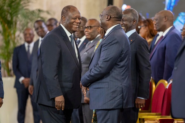 Ouattara présente sa vision économique pour 2025 et réaffirme le soutien de l'État au secteur privé ivoirien © Crédit photo DR