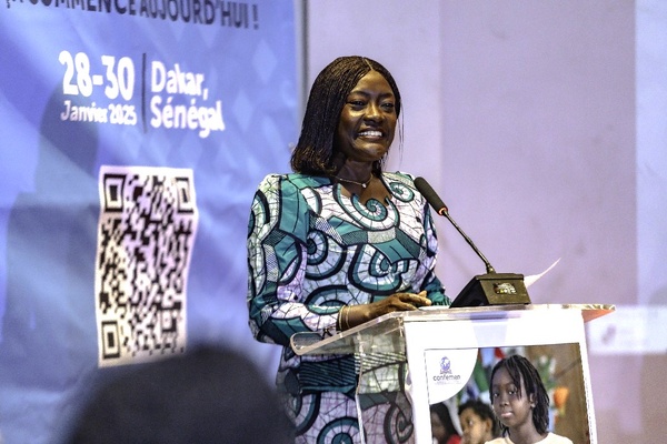 La ministre Mariatou Koné © Crédit photo DR préside le forum de la CONFEMEN à Dakar