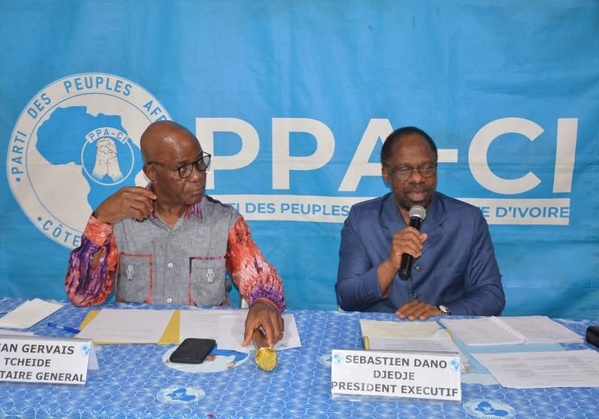 Dano Djédjé en conférence ce 19 février : "La CEI actuelle ne garantit pas des élections transparentes" © Crédit photo DR