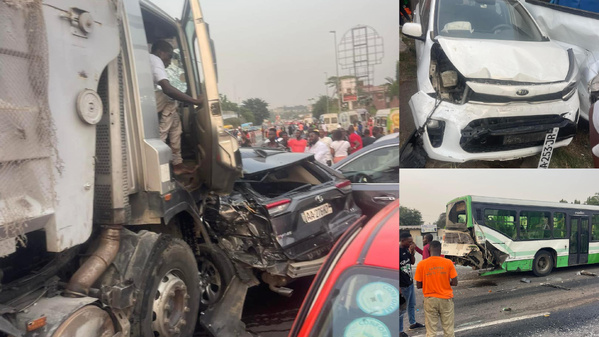 Accident au carrefour 9 Kilo ce 27 février 2025