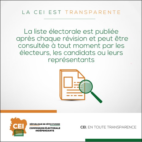 Article 11 du code électoral ivoirien : Liste électorale