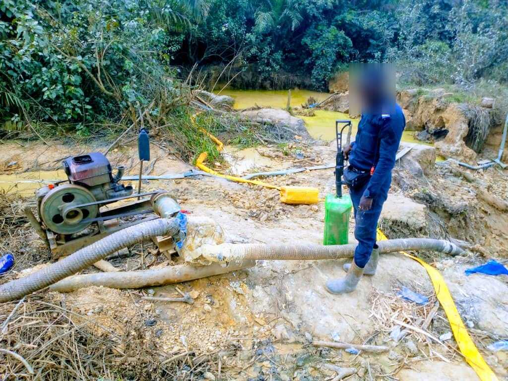 Les forces de l'ordre frappent un coup contre l'orpaillage illégal à Grand Zattry © Crédit photo DR