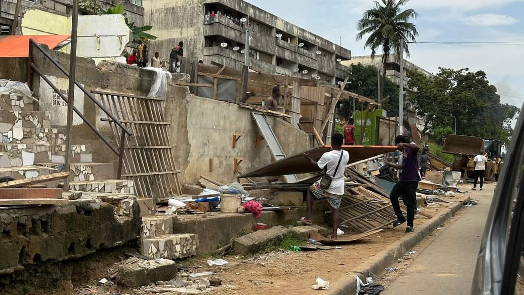 Déguerpissement à la Riviera 2 ce mardi © Crédit photo DR