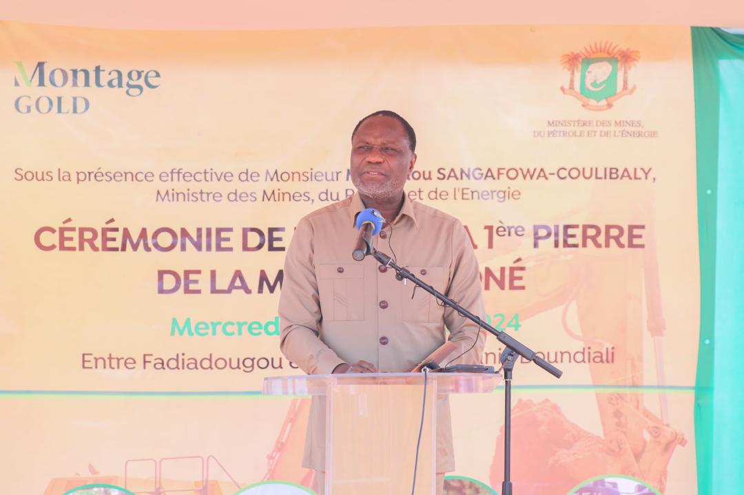 Le ministre Sangafowa-Coulibaly lance le projet d'exploitation d'or Koné dans le Worodougou © Crédit photo DR