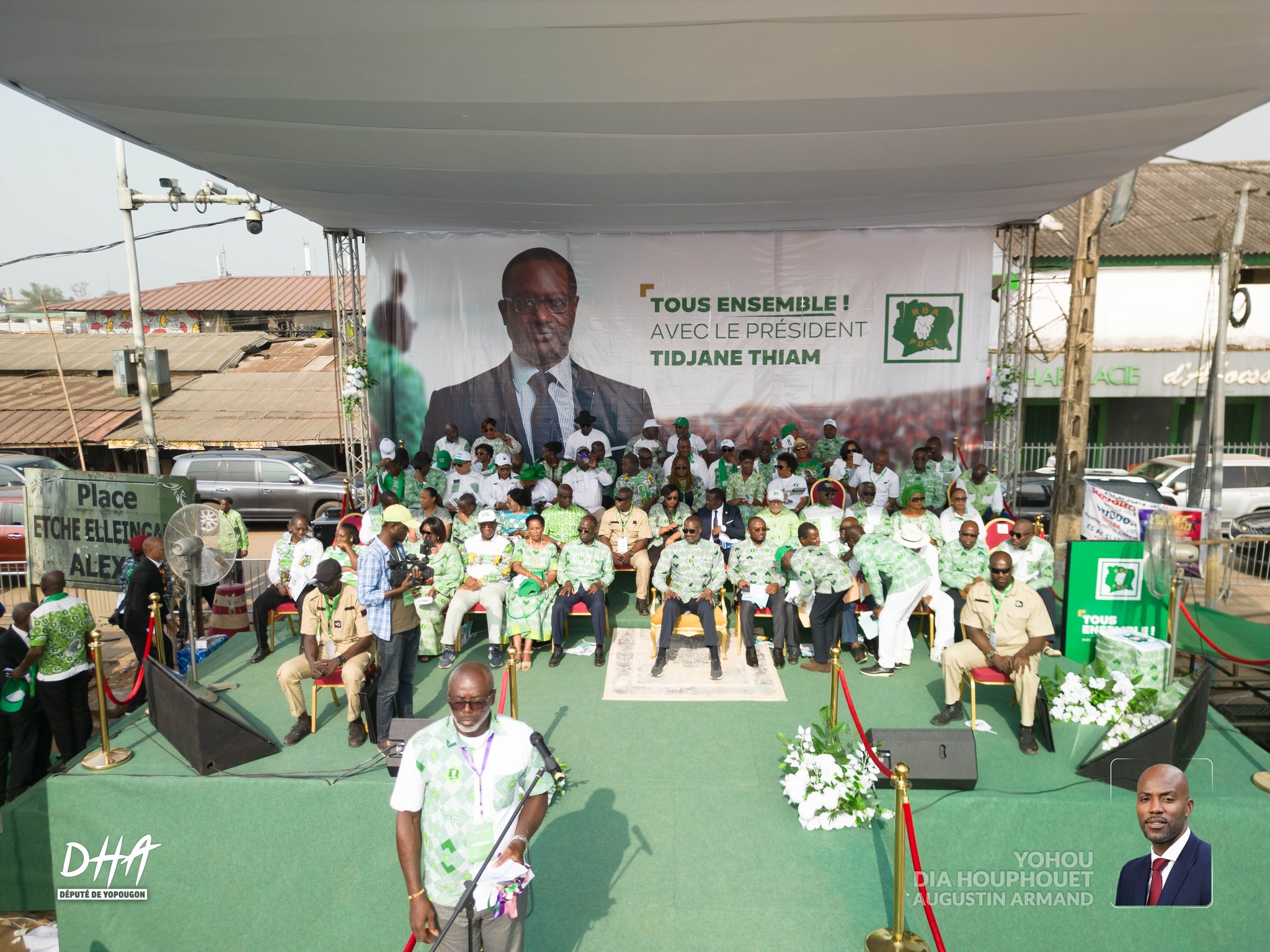 A Aboisso, Thiam promet une Côte d'Ivoire "où on n'est pas arrêté pour ses idées" © Crédit photo DR