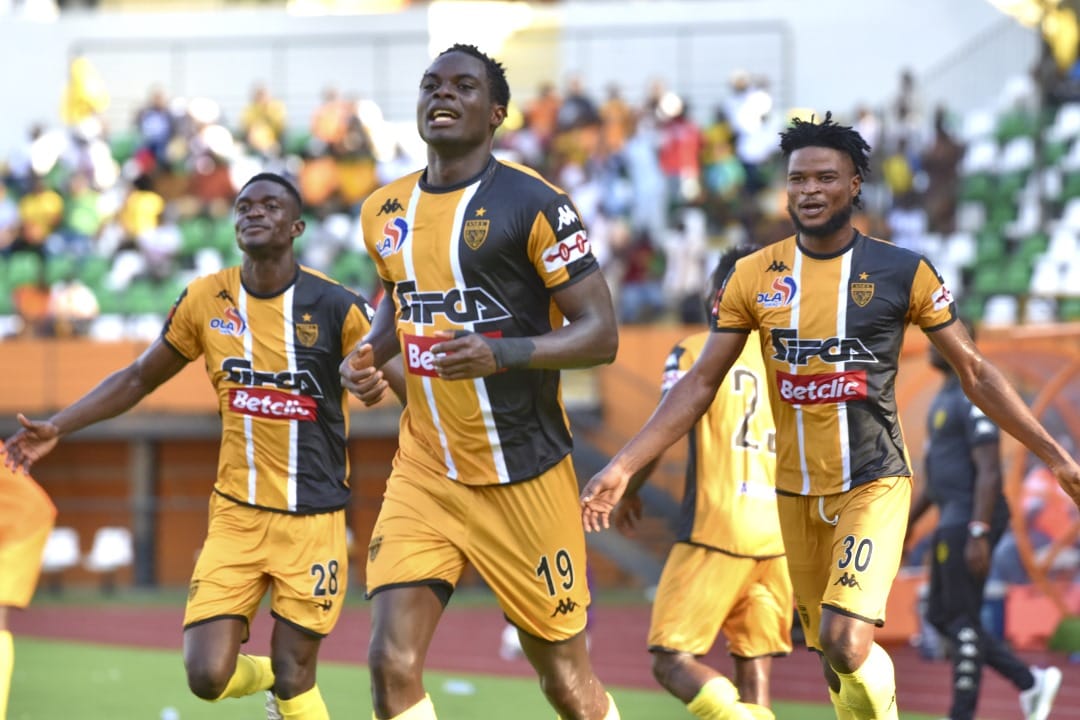 Au stade d'Abidjan, l'ASEC Mimosas n'a pu faire mieux qu'un match nul (1-1) face à l'USM Alger © Crédit photo DR