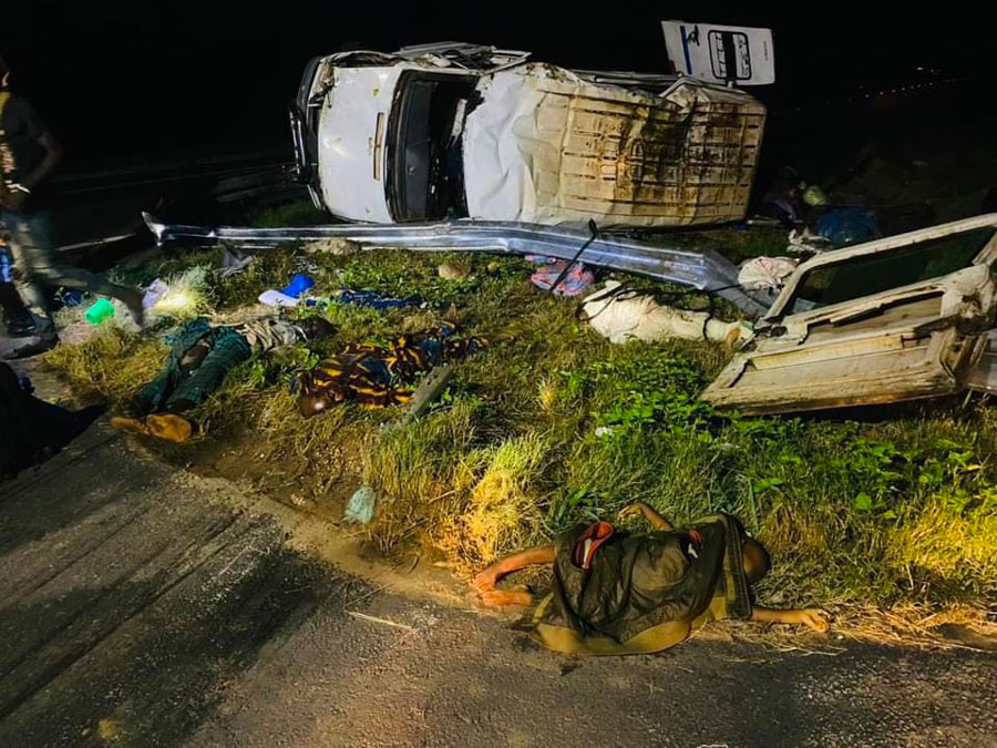 Grave accident de la route à Duékoué ce mardi © Crédit photo DR