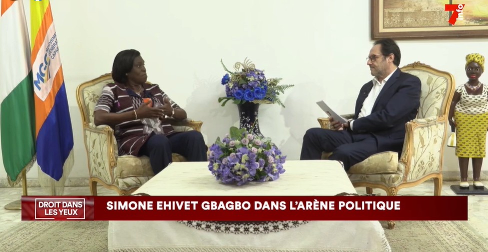 Simone Gbagbo, l'ancienne Première dame de Côte d'Ivoire, a exposé le 13 mars 2025 à 7info sa vision pour une réforme électorale © Crédit photo DR