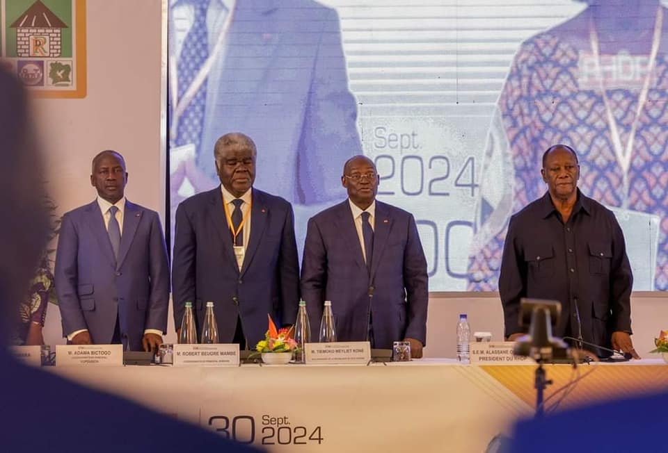 Alassane Ouattara, Tiémoko Meyliet Koné, Robert Beugré Mambé et Adama Bictogo 