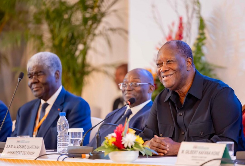 Alassane Ouattara, Tiémoko Meyliet Koné et Robert Beugré Mambé