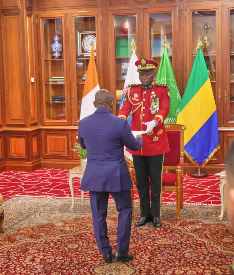 Kouadio Konan Bertin dit KKB a pris officiellement ses fonctions d'ambassadeur au Gabon --