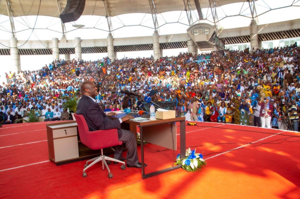 Laurent Gbagbo aux assises des femmes du PPA-CI---